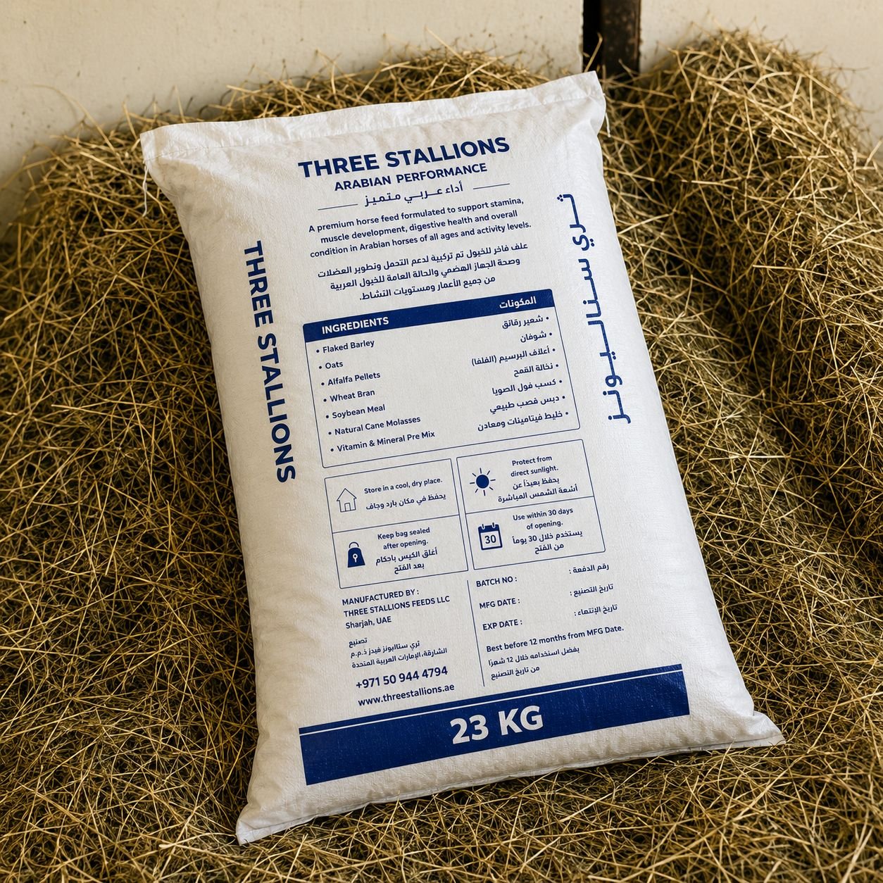 Premium Horse Food bag front